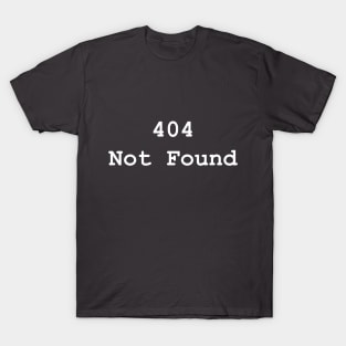 HTTP Response Status Codes 404 - Text Design for Programmers / Web Developers T-Shirt